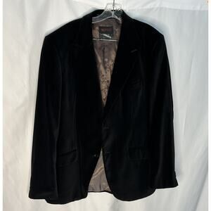 Vintage Di Quattro Jacket Size L Lining Black 100% Cotton Blazer Sport Coat